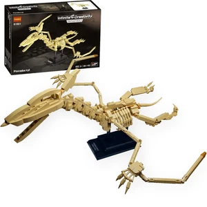 Pterodactyl Dinosaur Fossil Building Block Set, Skeleton Model Construction Toy - Picture 1 of 8