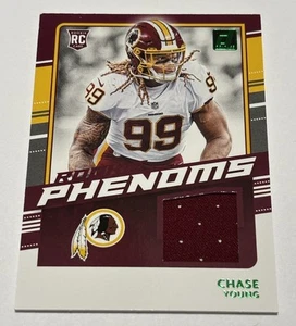2020 Panini Donruss #RP-CY Chase Young Rookie Phenoms Jersey Card RC Washington - Picture 1 of 7