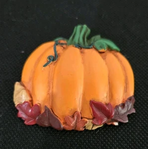 Vintage Kürbis Brosche Anstecknadel Halloween Herbst Herbst Blätter Papel Geschenkartikel NJ - Bild 1 von 5