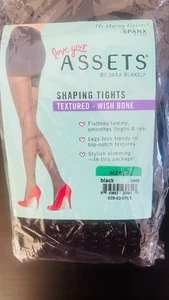 Spanx Love your assets size 3 black textured wishbone shaping tights - Picture 1 of 2