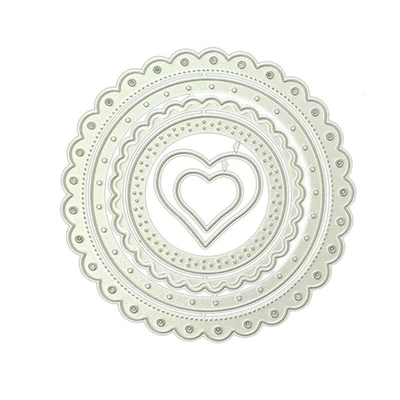DIY Metal Cutting Dies Heart Die Stencil Scrapbooking Die Cuts for DIY Lovers - Image 1 of 4