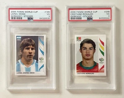 2006 PANINI ЧЕМПИОНАТ МИРА LIONEL MESSI /CRISTIANO РОНАЛДО - НАКЛЕЙКА - Изображение 1 из 2