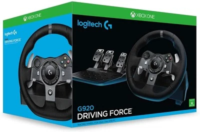 Logitech G920 Driving Force Volante Corsa Pedaliera NUOVO Xbox One Series X PC - Immagine 1 di 4