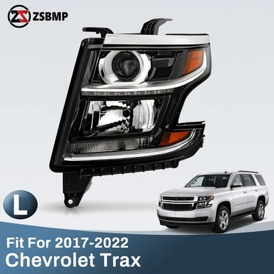 For 2015 2016 2017 Chevy Tahoe Suburban Halogen Headlight Left Driver w/ Bulbs Foto 1 de 4