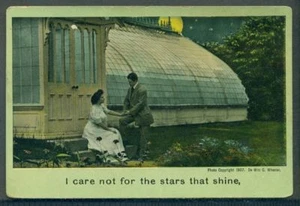 NON MI PREOCCUPO DELLE STELLE CHE BRILLANO Cartolina romantica - Foto 1 di 1