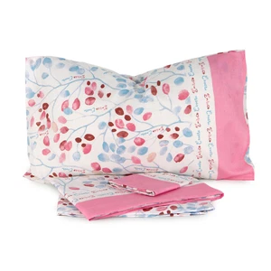 Completo Lenzuola Per Letto Singolo Enrico Coveri Stampato In Puro Cotone 100%