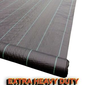 Xtra Heavy Duty Weed Control Fabric Ground Cover Membrane Sheet Garden Landscape