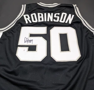 David Robinson San Antonio Spurs Autographed Signed Jersey XL COA - Picture 1 of 4