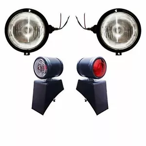 12 V schwarz Massey Ferguson Traktor Scheinwerfer Butler Style Lampe mit Halterung - Bild 1 von 12