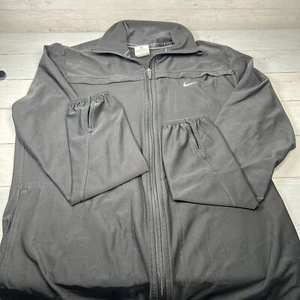 Nike Dri-Fit Medium L/S Zip Up Jacket W/ Finger Holes Swoosh Pockets - Picture 1 of 11