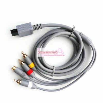 New 6 ft AV TV S-Video SAV CABLE for Nintendo Wii / Wii U - Image 1 of 4