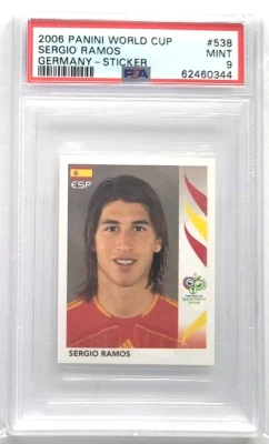 2006 Panini World Cup Sergio Ramos Germany Sticker #538 PSA 9 - Image 1 of 2