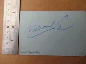 Autógrafo Oskar Czerwenka (archivo SA1) - Imagen 1 de 1