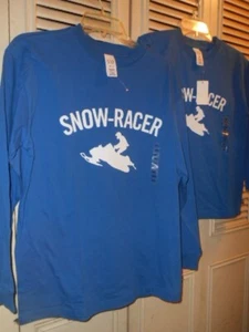 (2) BRAND NEW "GAP Kids" "SNOW-RACER Long-Sleeved Jerseys  Sizes  XXL + M (Kids) - Picture 1 of 13