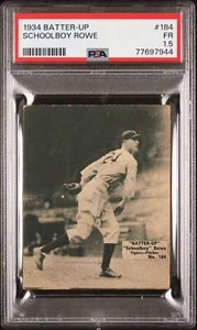 1934 R318 Batter-Up #184 Schoolboy Rowe PSA 1.5 RC Rookie Tigers  (7944) - Picture 1 of 2