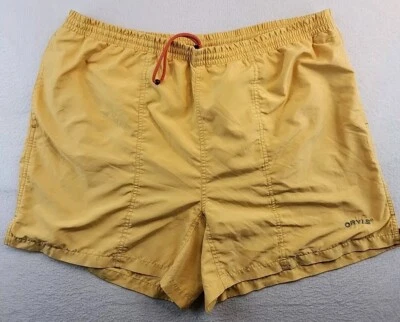 Pantalones cortos de natación Orvis Logo amarillo poliéster para hombre XL 38 cintura Foto 1 de 4