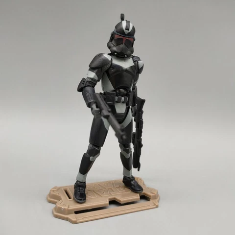 Star Wars Republic Shadow Utapau Black Clone Trooper 3.75" Loose Action Figure Cover