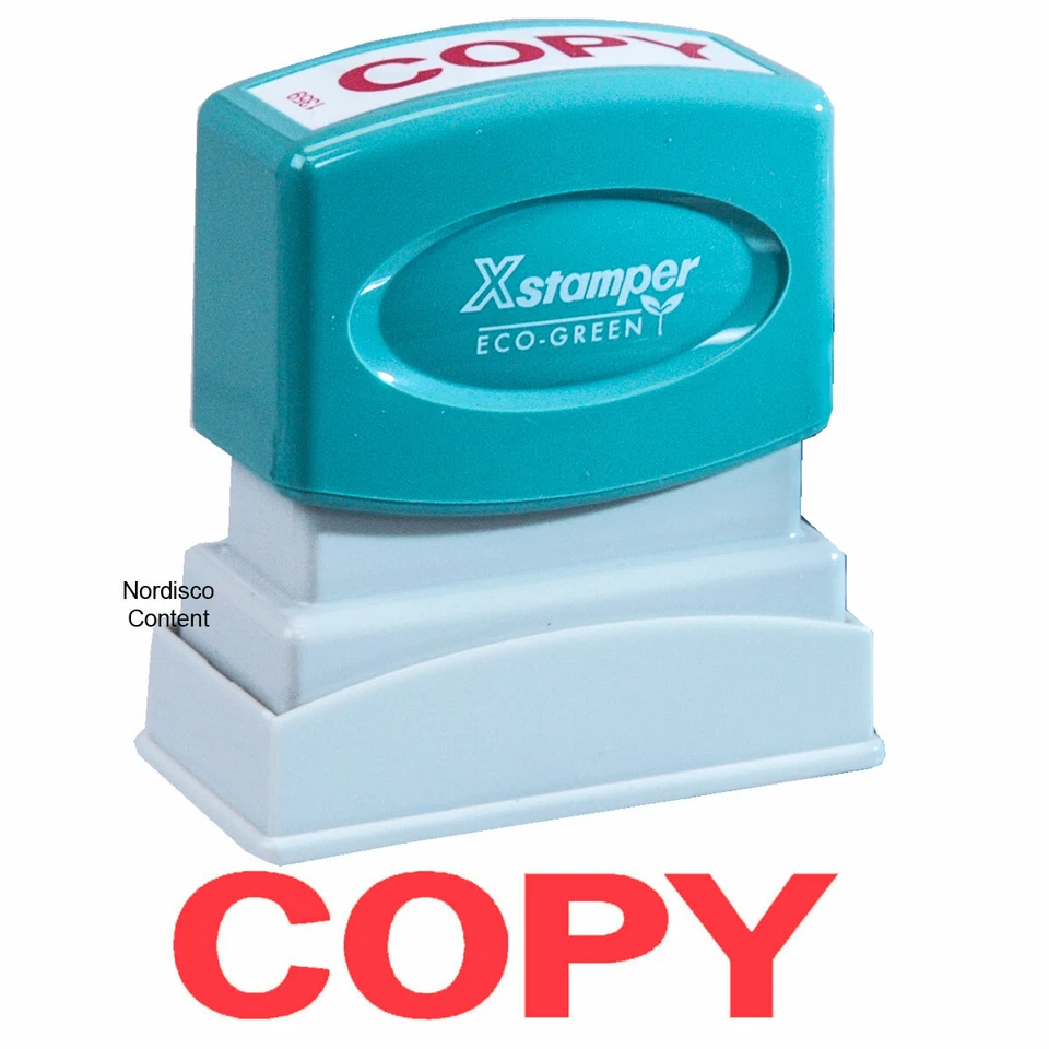 Xstamper 1359 COPY Stamp, Red Pre-inked Stamp - Image 1 of 1