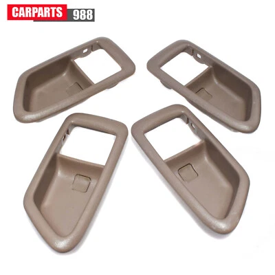 4Pcs For Toyota Camry 97-01 Beige Inside Door Handle Bezel Front Rear Left Right - Imagem 1 de 4