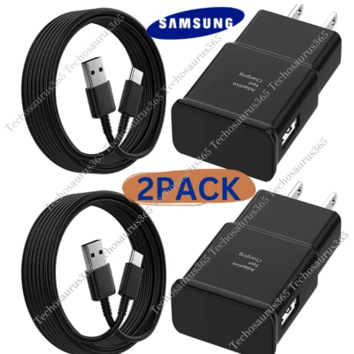 PACK de 2 Cargador de Pared Rápido Tipo USB-C Adaptable para Samsung Galaxy S22 S21 S20 S10 Foto 1 de 4