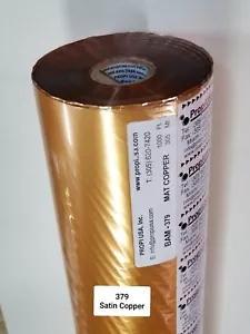 Hot Stamping Foil Matte Copper 379 for Paper & some Plastics 24"x1000' PROPI USA - Picture 1 of 12