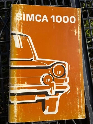 Chrysler Simca 1000 Libretto uso e manutenzione - 1977 - Originale - Immagine 1 di 4