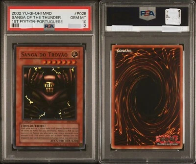 PSA 10 - 2002 - Sanga Thunder HOLO Metal Raiders 1st Edition PMT-P025 MRD PORTUG - Image 1 of 3
