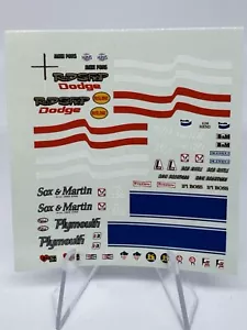 HO Scale Slot Car Water Slide Decal, Silk Screen w/ White NOT A COPY - NEW - Picture 1 of 1
