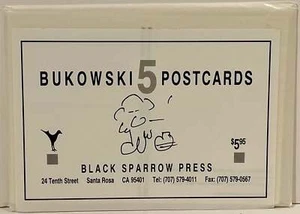 Charles Bukowski 5 Postcards / 1980 - Picture 1 of 2