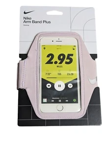 Bandeau de bras de course Nike Plus convient à la plupart des smartphones de taille plus rose neuf - Photo 1 sur 2