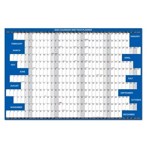 2026 Wall Calendar Large, 12 Month Annual Yearly Wall Planner, Size 24"x36" - Picture 1 of 8