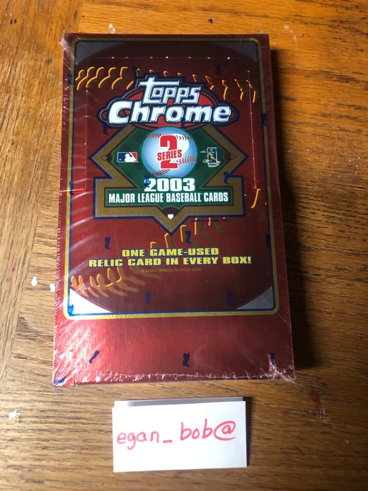 2003 Topps Chrome  Baseball  SERIES 2 Sealed Hobby box  VERY LIMITED and rare - Image 1 of 4