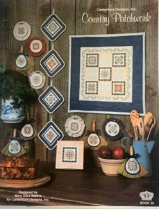 Country Patchwork Cross Stitch Mary Mathis 1 Quilt Design= 15 Projects 1982 - Picture 1 of 1