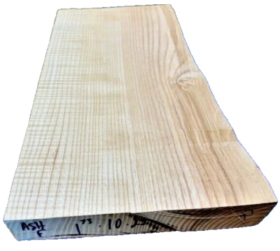Flamed Curly Ash Guitar Bass Kiln Dried 1.75”x10"x22" curly figured - Image 1 of 3