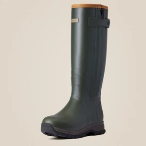 Ariat Burford Damen Gummistiefel isoliert Reißverschluss grün UK 4,5 - Bild 1 von 10
