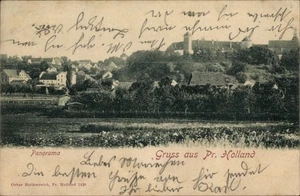 Postal Pasłęk Prusia Holanda Prusia Oriental, panorámica, saludo desde Oscar... - 4875835 - Imagen 1 de 2