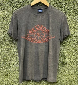 Vintage 80s Nike Air Jordan Original Wings Logo Basketball Tee Mens Medium 1985 - Picture 1 of 10