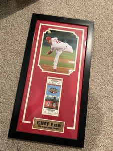 Philadelphia Phillies Framed Cliff Lee MLB Baseball All Star Game Ticket 2011 - Picture 1 of 8