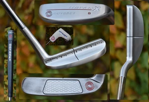CUSTOM Silver Odyssey Metal-X 8 Putter Napa 8802 Style 34" Engraved Drip Design - Picture 1 of 24