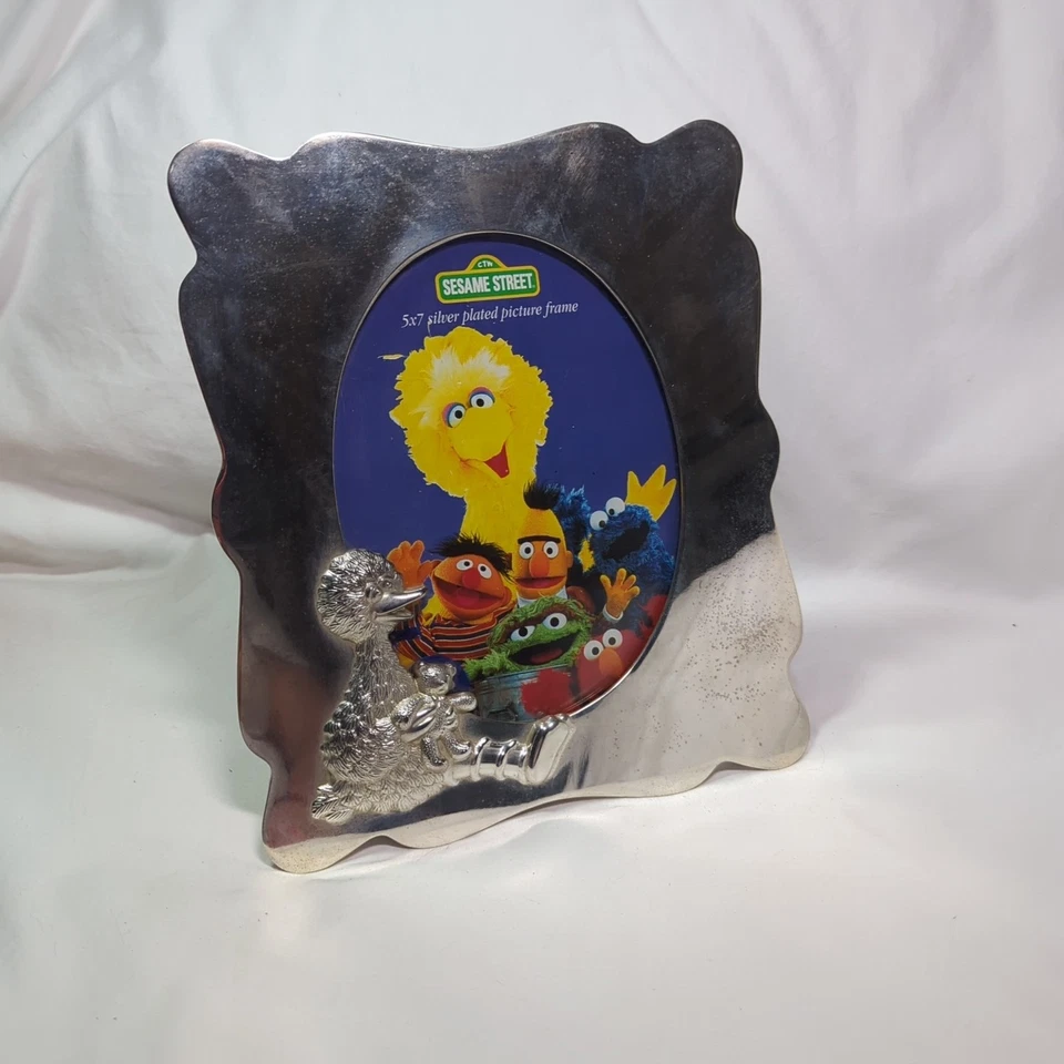 Marco de fotos Big Bird Sesame Street 1998 plateado 5x7  Foto 1 de 4