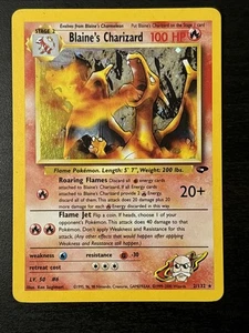 Blaine's Charizard 2/132 Gym Challenge Holo Pokémon Card 2000 Mp - Picture 1 of 14
