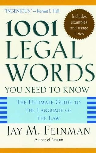 Jay M. Feinman 1001 Legal Words You Need to Know (Paperback) - Image 1 of 1
