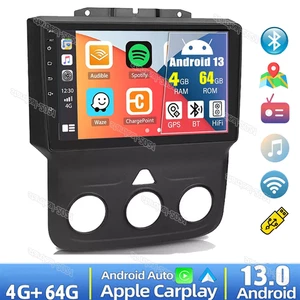 Apple Carplay Android 13 For 2013-2018 Dodge Ram 1500 2500 3500 Car Radio Stereo - Picture 1 of 17