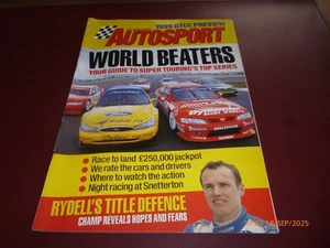 AUTOSPORT 1999 BTCC PREVIEW BRITISH TOURING CAR SUPPLEMENT RICKARD RYDELL *READ* - Picture 1 of 10