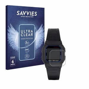 6x Folie für Casio W-800H-1AVES Schutzfolie Displayschutz Display Schutz Klar - Zdjęcie 1 z 11