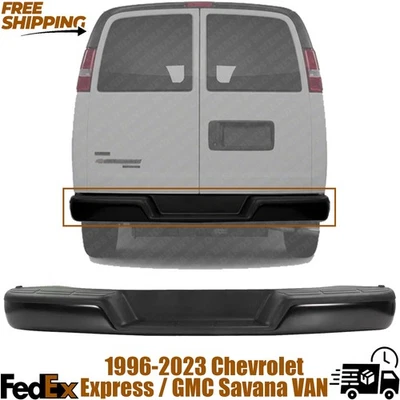 Chevrolet EXPRESS / GMC SAVANA VAN 1996-2023 STEP BUMPER FACE BAR AND PAD, Preto - Imagem 1 de 4