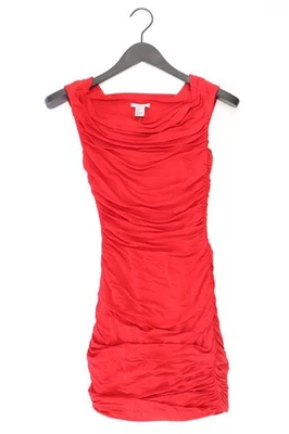 ✨ H&M Schlauchkleid Kleid für Damen Gr. 34, XS Ärmellos rot aus Polyester ✨ - Bild 1 von 4