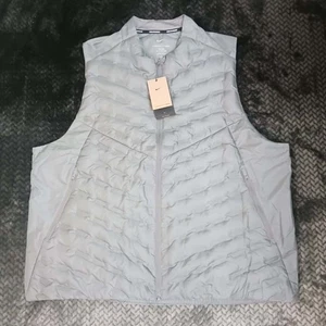Nike Therma-FIT ADV Repel Down Running Golf Vest Gray Men's Size 3XL-TALL FB7542 - Picture 1 of 9