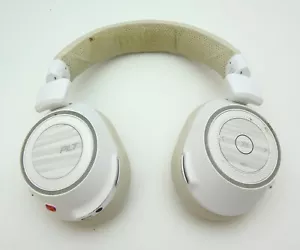 Defective Plantronics Voyager 8200 UC Headphones WHITE with damaged Ear Cushion - Picture 1 of 2