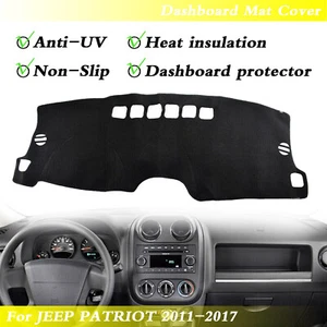1x For JEEP PATRIOT 2011-2017 Non-Slip Dash Mat Cover Dashboard Carpet Black Pad - Picture 1 of 5
